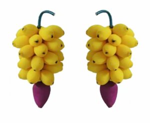 Artificial Foam Banana Bunch - 1 Feet, Pack of 2 for Home Decor