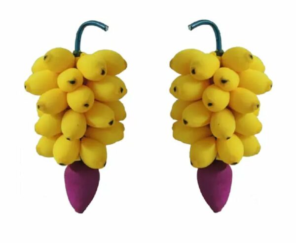 Artificial Foam Banana Bunch - 1 Feet, Pack of 2 for Home Decor