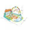 Multi-Function Musical Keyboard Baby Gym Mat with Toys