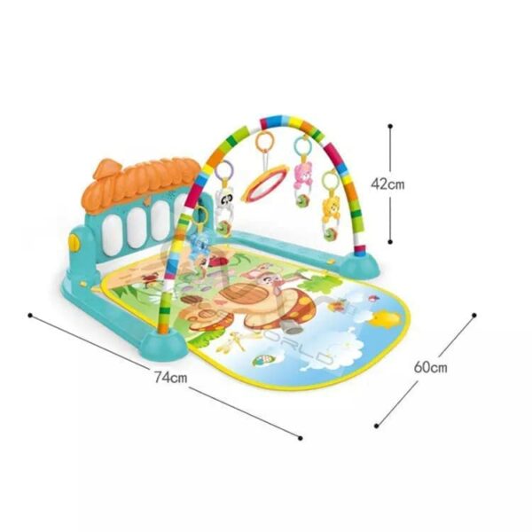 Multi-Function Musical Keyboard Baby Gym Mat with Toys - Image 5