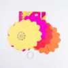 Bright Mixed Flower Cutouts - 8 Vibrant Decorations for Parties