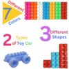 Educational Building Blocks for Kids - 110 Pcs Multicolor Set