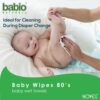 Baby Wet Wipes Pack of 6 - 80 Sheets, Moisturizing & Soothing