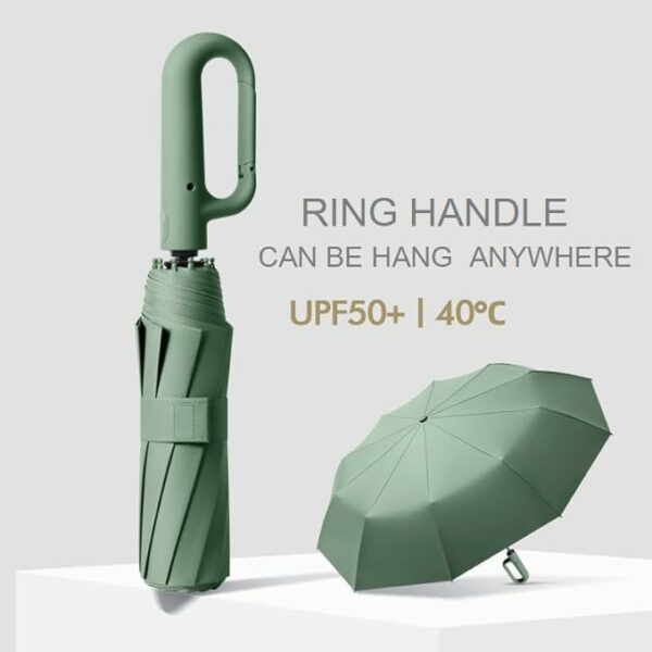 Automatic Reverse Folding Umbrella - Windproof & UV Protection - Image 4