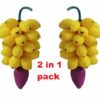 Artificial Foam Banana Bunch - 1 Feet, Pack of 2 for Home Decor