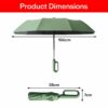 Compact Travel Umbrella with UV Protection & Anti-Slip Handle