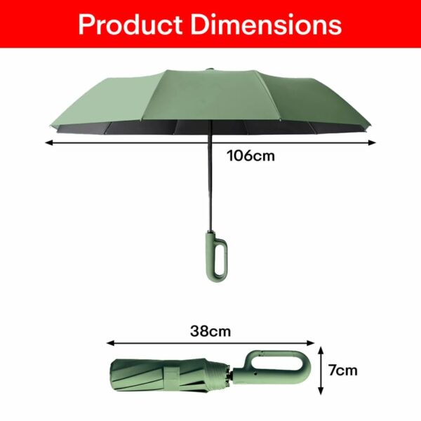 Compact Travel Umbrella with UV Protection & Anti-Slip Handle - Image 3