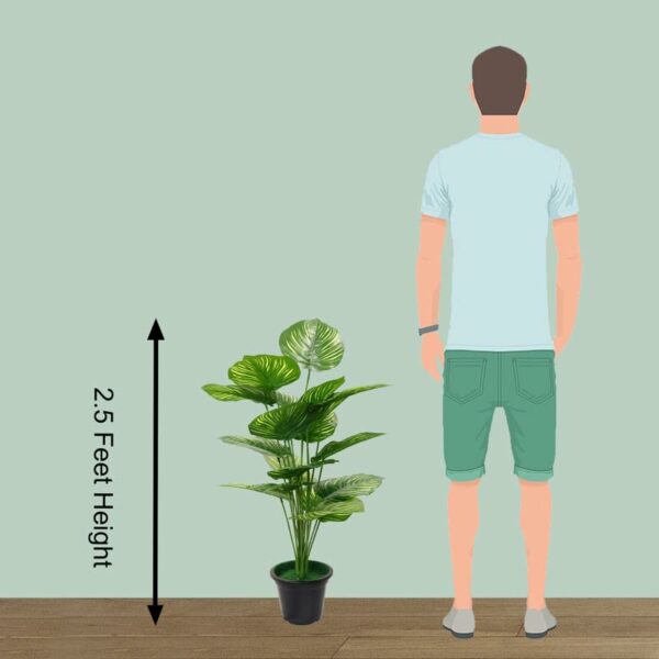 30 Inch Artificial Philodendron Plant for Home & Office Decor - Image 4