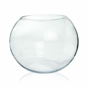 Ecofynd Glass Terrarium Bowl - 4inch Clear Aquarium Bowl