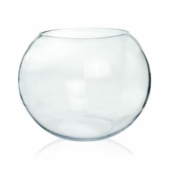 Ecofynd Glass Terrarium Bowl - 4inch Clear Aquarium Bowl