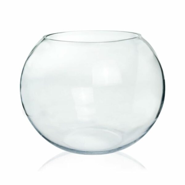 Ecofynd Glass Terrarium Bowl - 4inch Clear Aquarium Bowl