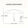 Compact Travel Umbrella with UV Protection - Lightweight Mini Design