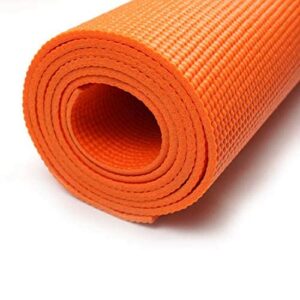Durable Anti-Slip Yoga Mat for Home Workout - 4mm, Orange