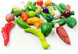 30-Piece Terracotta Vegetable Set for Kids - Multicolour