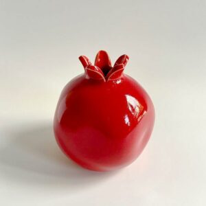 Ceramic Pomegranate Showpiece - 5 Inch Decorative Item