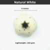 Ceramic Pomegranate Showpiece with Gold Crown - 4 inch