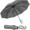 Compact Auto Open/Close Windproof Umbrella with UV Protection