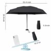 Compact UV Protection Travel Umbrella for Sun & Rain