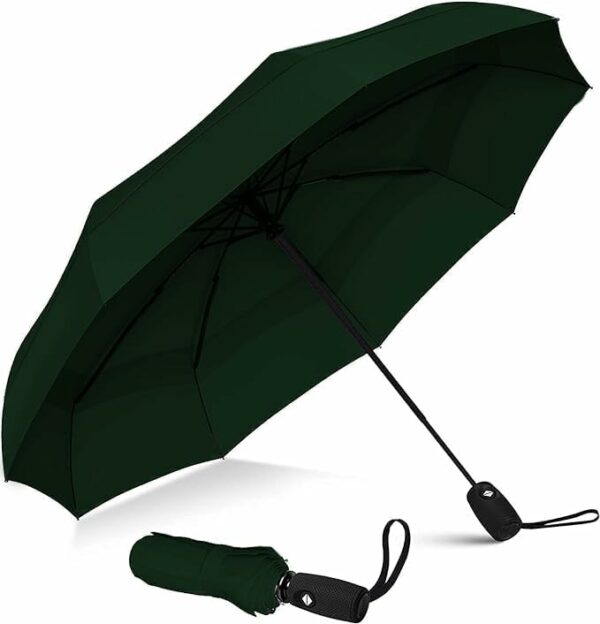 Compact 3-Fold Umbrella for Men & Women - Auto Open/Close, UV Coated - Image 5