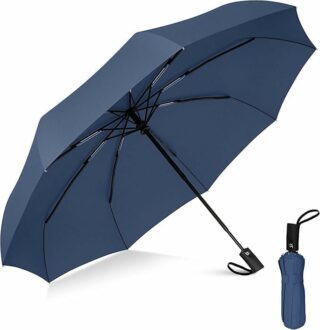 Automatic Open Travel Umbrella - Windproof, Large Canopy