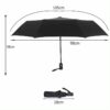 Windproof Automatic Travel Umbrella - Large 42-Inch Canopy
