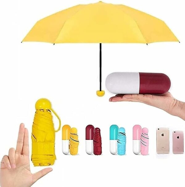 Portable Mini Umbrella for Sun and Rain Protection - Image 2
