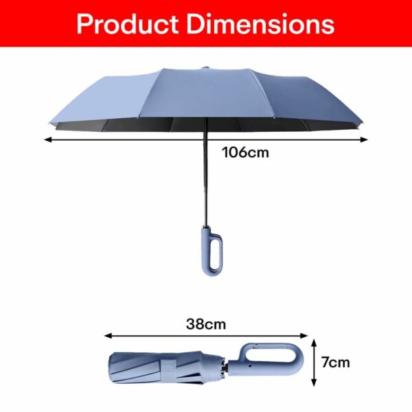 Compact Travel Umbrella with UV Protection & Anti-Slip Handle - Image 3