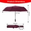 Compact Travel Umbrella - Windproof, UV Protection, Lightweight