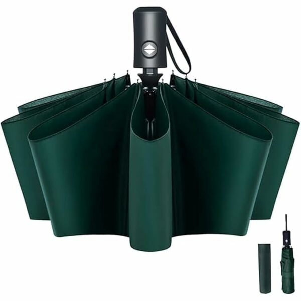 Automatic Open Close Travel Umbrella - Windproof & Compact - Image 2