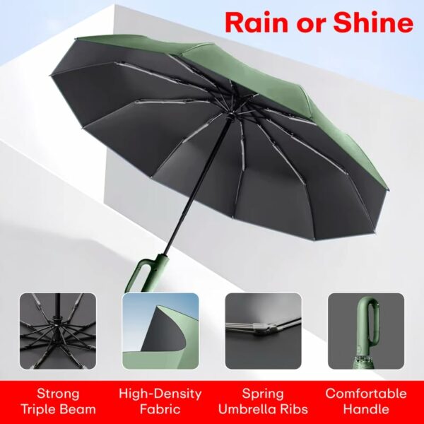 Compact Travel Umbrella with UV Protection & Anti-Slip Handle - Image 5
