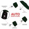 Compact Windproof Travel Umbrella with Auto Open Close