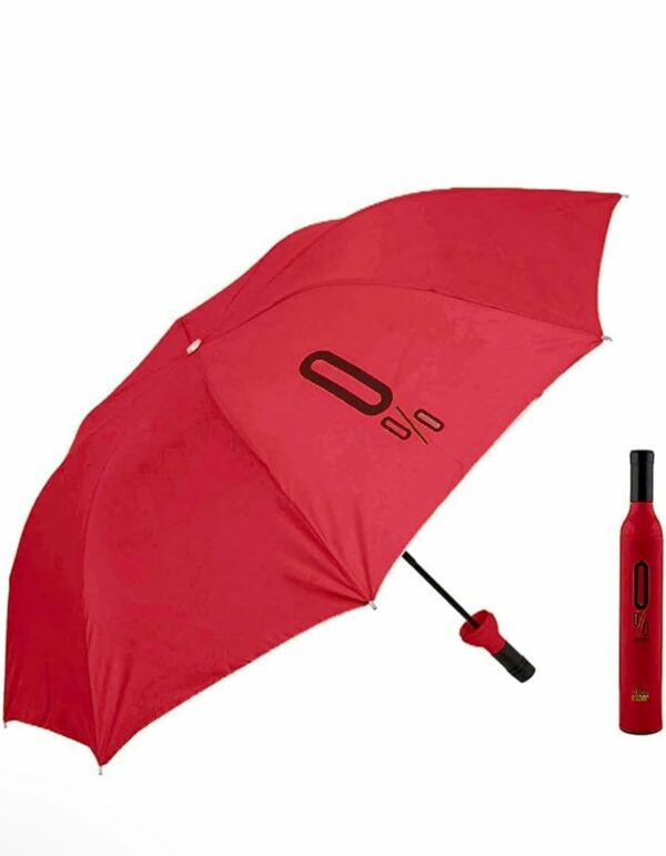 Windproof Portable Mini Umbrella with Bottle Cover for UV & Rain Protection - Image 2