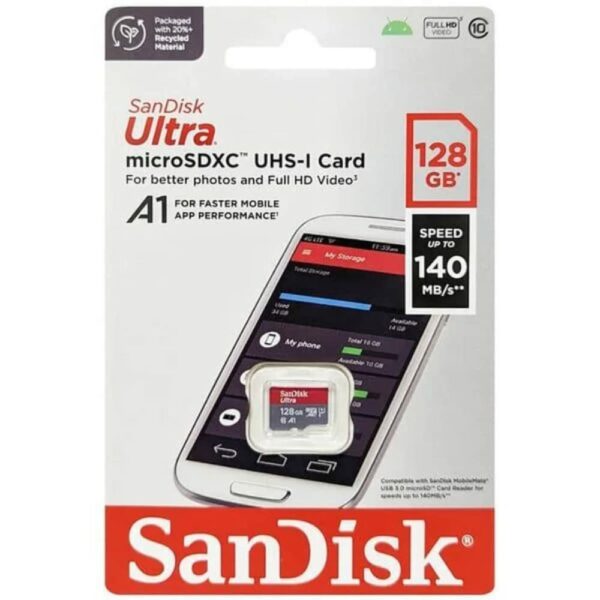 SanDisk Ultra 128GB microSDXC UHS-I Memory Card - 140MB/s, 10Y Warranty - Image 5