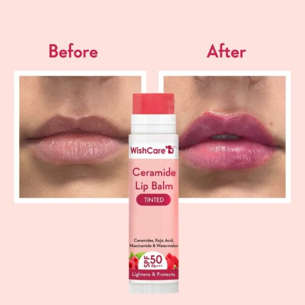 Tinted Lip Balm with SPF 50 - Brightening & Hydrating 5g - Image 3