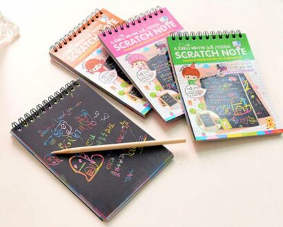 Scratch Notepad Pack of 3 - Colorful Art for Kids