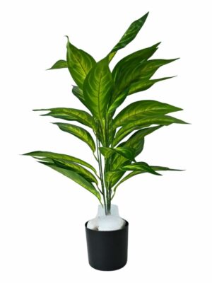 Multicolor Artificial Monstera Plant - 30" Tall with Pot