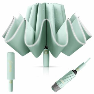 50'' Compact Auto Open/Close Umbrella with UV Protection