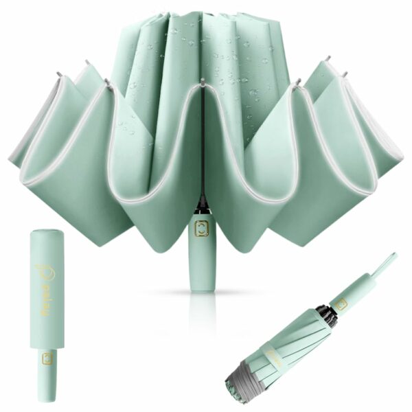 50'' Compact Auto Open/Close Umbrella with UV Protection