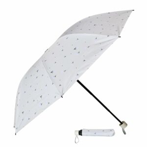 Compact 3-Fold Printed Umbrella - UV & Rain Protection