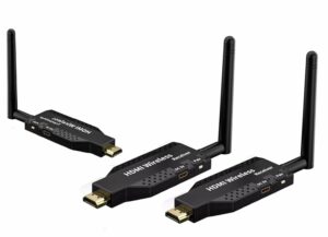 Wireless HDMI Transmitter & 2 Receivers - 4K Input, 1080P Output, Low Latency