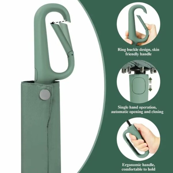 Automatic Reverse Folding Umbrella - Windproof & UV Protection - Image 6