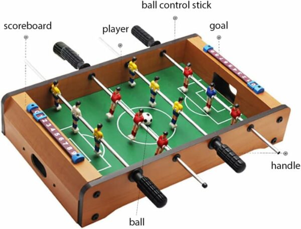 Foosball Table - Compact Indoor Game for Kids & Adults - Image 2