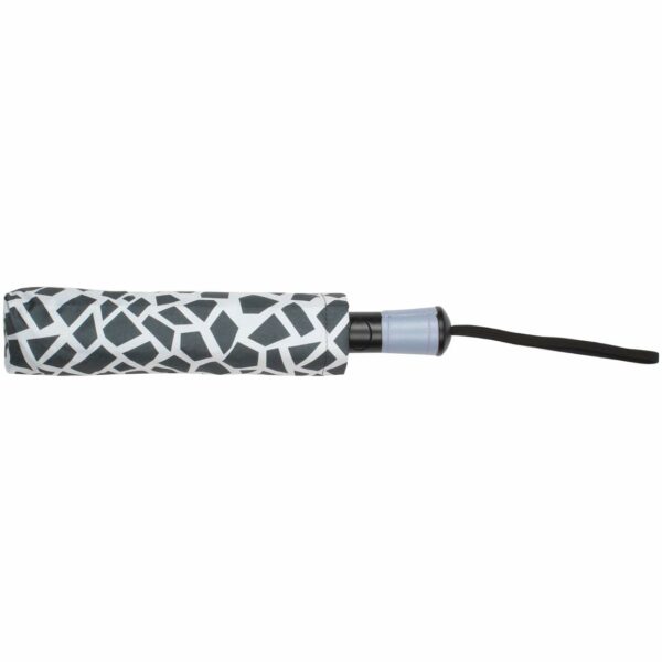 Auto Open Black & White Umbrella - Easy Carry Protection - Image 5
