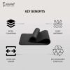 15mm Thick NBR Yoga Mat - Anti Slip, Lightweight, with Strap