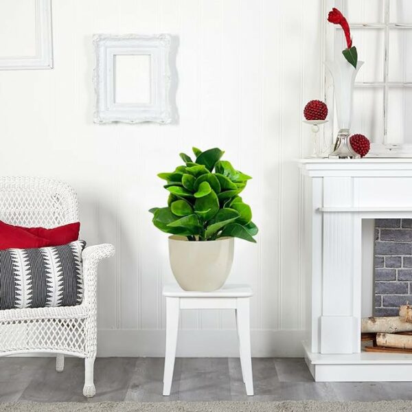 Lifelike Cotton White Pot Artificial Flower Plant for Home Decor - Image 6