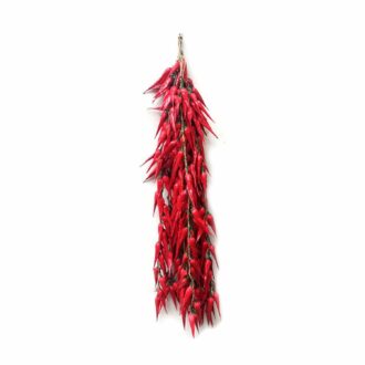 Artificial Garlic and Red Pepper Hanging String - 5 Bunches