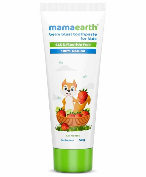 Natural Berry Blast Kids Toothpaste - Fluoride & SLS Free - Image 2