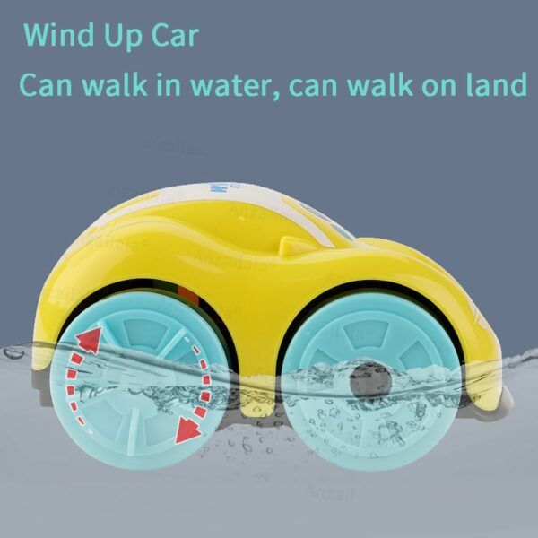 Wind-Up Water Car Bath Toy for Toddlers - Random Color - Image 5