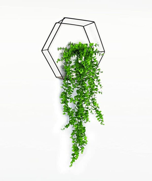 Set of 2 Eucalyptus Style Hanging Artificial Plants - Indoor Decor - Image 2