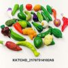 30-Piece Terracotta Vegetable Set for Kids - Multicolour